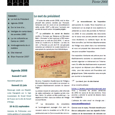 Bulletin février 2008