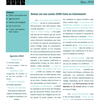 Bulletin mars 2010