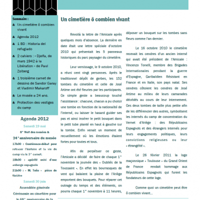 Bulletin avril 2012